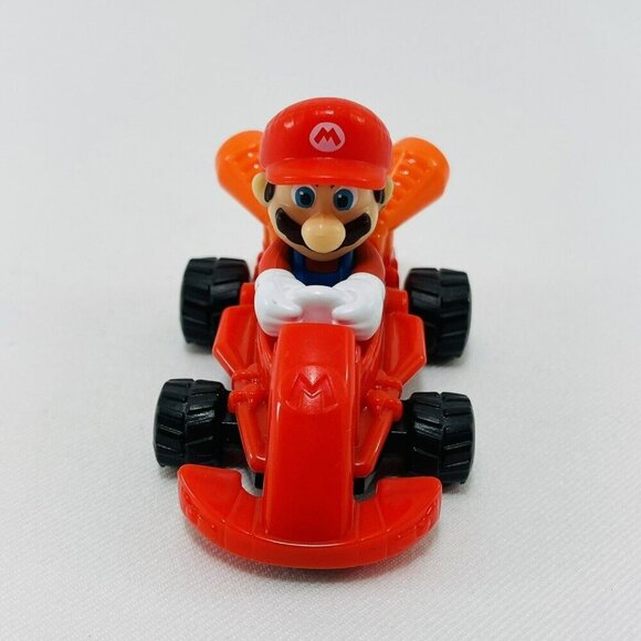 Nintendo McDonald Mario Mariokart Kart Toy Figure Racing Car Racer Vehicle Red - Picture 3 of 8